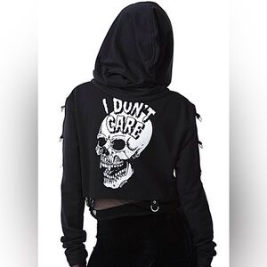 Killstar Black Skull Hoodie